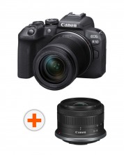 Φωτογραφική μηχανή Mirrorless Canon - EOS R10, RF-S 18-150, IS STM, Black + Φακός Canon - RF-S, 10-18mm, f/4.5-6.3, IS STM -1