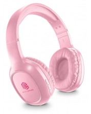 Ασύρματα ακουστικά με μικρόφωνο Cellularline - Music Sound Basic, ροζ