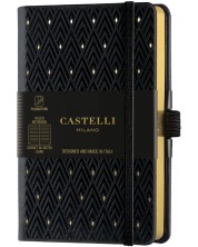 Σημειωματάριο Castelli Copper & Gold - Diamonds Gold, 9 x 14 cm, με γραμμές -1