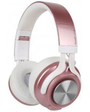 Ασύρματα ακουστικά PowerLocus - P3, ροζ -1