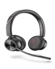 Ασύρματα ακουστικά με μικρόφωνο Poly - Savi 7320 Office, S7320-M CD, μαύρο