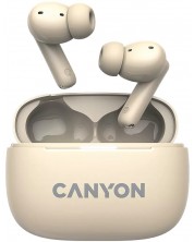 Ασύρματα ακουστικά Canyon - CNS-TWS10, ANC, μπεζ