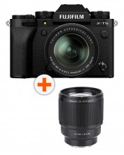 Φωτογραφική μηχανή Mirrorless Fujifilm - X-T5, 18-55mm, Black + Φακός Viltrox - AF 85mm, F1.8, II XF, FUJIFILM X -1