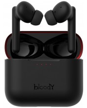 Ασύρματα ακουστικά A4tech Bloody - M90, TWS, ANC, μαύρο/κόκκινο