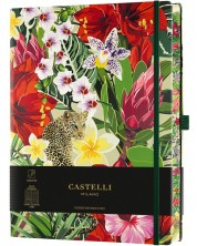 Σημειωματάριο Castelli Eden - Leopard, 19 x 25 cm, με γραμμές