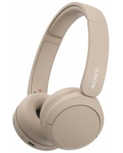 Ασύρματα ακουστικά με μικρόφωνο Sony - WH-CH520,μπεζ -1