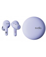 Ασύρματα ακουστικά Sudio - A2, TWS, ANC, μωβ -1