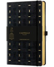 Σημειωματάριο Castelli Copper & Gold - Rice Grain Gold, 13 x 21 cm, λευκά φύλλα -1