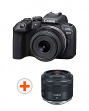 Φωτογραφική μηχανή Mirrorless  Canon - EOS R10, RF-S 18-45 IS STM, Black + Φακός Canon - RF 35mm f/1.8 IS Macro STM -1