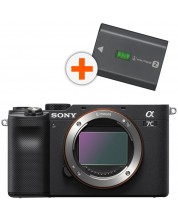 Mirrorless Φωτογραφική Μηχανή   Sony - A7C, 24.2MPx,μαύρο + μπαταρία Sony NP- FZ100