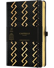 Σημειωματάριο Castelli Copper & Gold - Roman Gold, 19 x 25 cm, με γραμμές