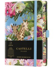 Σημειωματάριο Castelli Eden - Giraffe, 9 x 14 cm, με γραμμές
