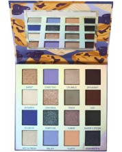 BH Cosmetics Παλέτα σκιών ματιών  Blueberry Muffin, 16 χρώματα