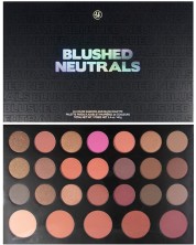 BH Cosmetics Παλέτα σκιών και ρουζ Neutral Blushed, 26 χρώματα -1