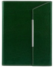 Επαγγελματικός φάκελος με κάλυμμα Lemax Novaskin - Πράσινο, Α5 -1