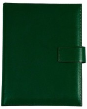 Επαγγελματικό σημειωματάριο Lemax Novaskin - A4, πράσινο, με κρίκους και μηχανισμό -1