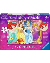 Λαμπερό παζλ Ravensburger  60 κομμάτια -Το όμορφο τραγούδι των πριγκίπισσες της Disney -1