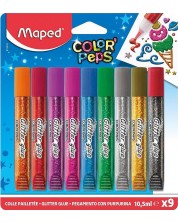 Κόλλα γκλίτερ Maped Color Peps - 9 χρώματα -1