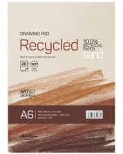 Μπλοκ ζωγραφικής  Drasca - Recycled, 20 φύλλα, А6