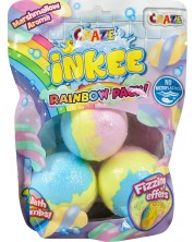 Bath Bombs Craze Inkee - Rainbow, 3 τεμάχια -1