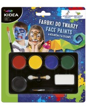 Βαφές προσώπου Kidea - 6 χρώματα