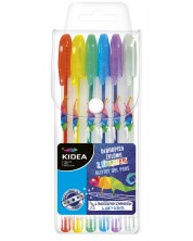 Στυλό τζελ μπροκάρ Kidea - 6 χρώματα -1