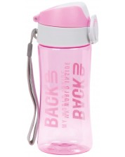 Μπουκάλι νερού  BackUp 5- ροζ, 400 ml -1