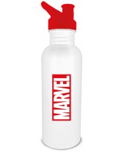 Μπουκάλι νερού Pyramid Marvel: Marvel Logo (White), 700 ml -1