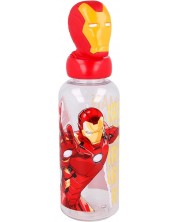 Μπουκάλι με 3D φιγούρα  Stor Avengers - Invisible Force, Iron Man, 560 ml -1