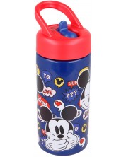 Μπουκάλι με καλαμάκι Mickey - 410 ml