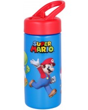 Μπουκάλι με καλαμάκι Super Mario - 410 ml