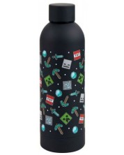 Μπουκάλι νερού  Uwear - Minecraft Icon Black, 500 ml