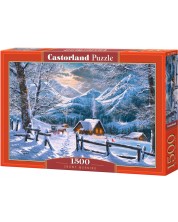 Παζλ Castorland 1500 κομμάτια - Ένα χιονισμένο πρωινό