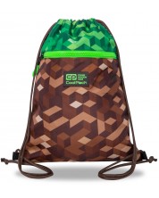 Αθλητική τσάντα με κορδόνι  Cool Pack Vert - City Jungle, με φερμουάρ