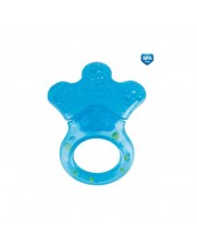 Βρεφικό Μασητικό  Οδοντοφυΐας νερού με κουδουνίστρα  Canpol - Little paw, μπλε -1