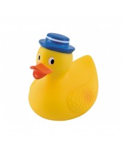Παιχνίδι μπάνιου Canpol - πάπια με μπλε καπέλο -1