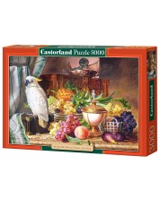 Παζλ Castorland 3000 κομμάτια - Εικόνα με φρούτα και παπαγάλο -1