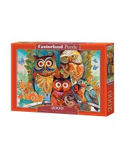 Παζλ Castorland 2000 κομμάτια - Κουκουβάγιες 