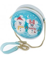 Τσάντα  Loungefly Disney: Mickey Mouse - Snowman Mickey & Minnie	