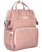 Τσάντα για βρεφικά αξεσουάρ 2 σε 1 KikkaBoo - Siena, ροζ -1