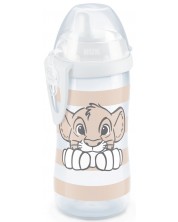 Κύπελλο με σκληρό στόμιο  NUK - Kiddy Cup, 300 ml, Lion King  -1