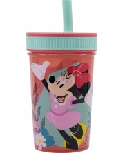 Κύπελλο με καλαμάκι Stor Minnie Mouse - Being More Minnie, 465 ml -1