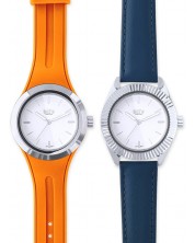 Ρολόι Bill's Watches Twist - Orange & Navy Blue -1