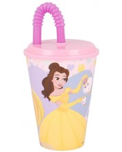 Κύπελλο με καλαμάκι   Stor - Disney Princess, 430 ml