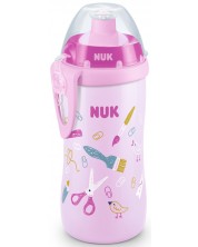 Κύπελλο με βαλβίδα Nuk - Junior Cup, 300 ml, ροζ -1