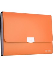 Τσάντα για έγγραφα Deli Rio - E38125, με 7 τμήματα, πορτοκαλί -1