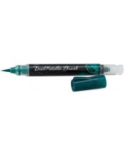 Pentel Arts Brush -  Dual metallic, μπλε και πράσινο -1