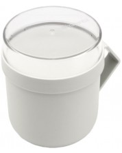 Κύπελλο με καπάκι Brabantia - Make & Take, 600 ml, ανοιχτό γκρι -1
