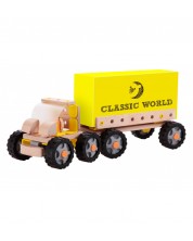 Παιδικό ξύλινο φορτηγό με κοντέινερ Classic World