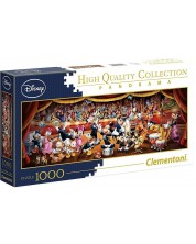 Πανοραμικό παζλ Clementoni 1000 κομμάτια - Η ορχήστρα  της Disney  -1